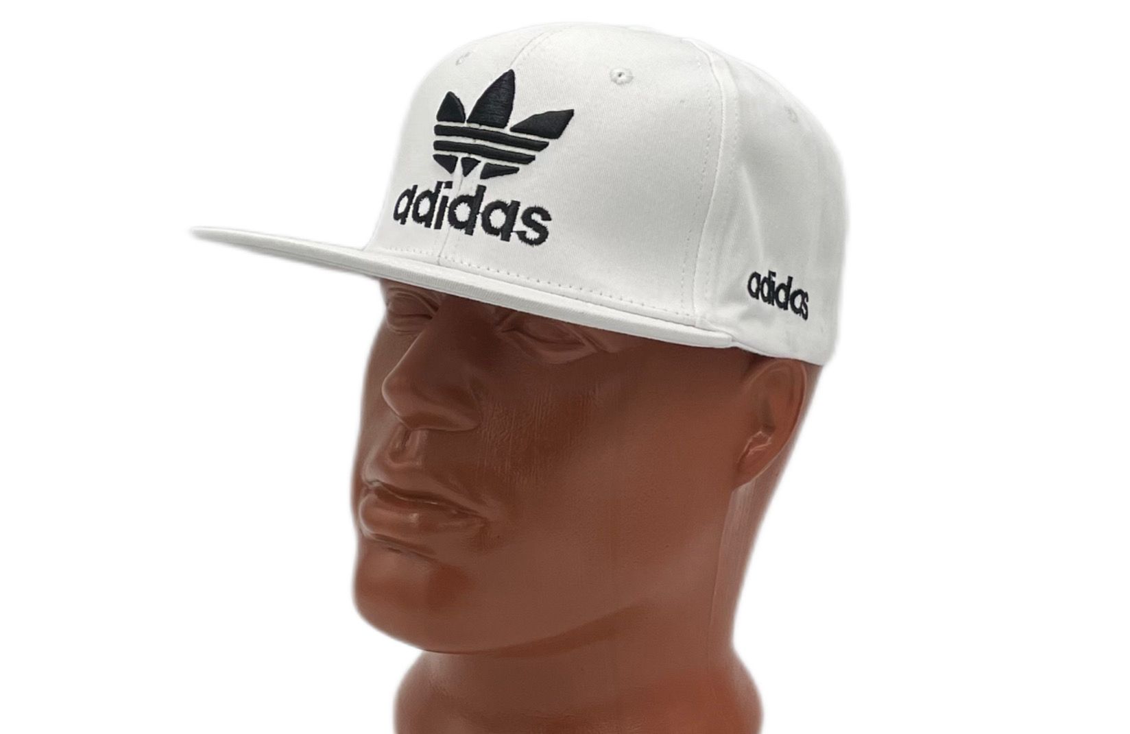 Бейсболка мужская ADIDAS 001 белая/черная, р.56-58