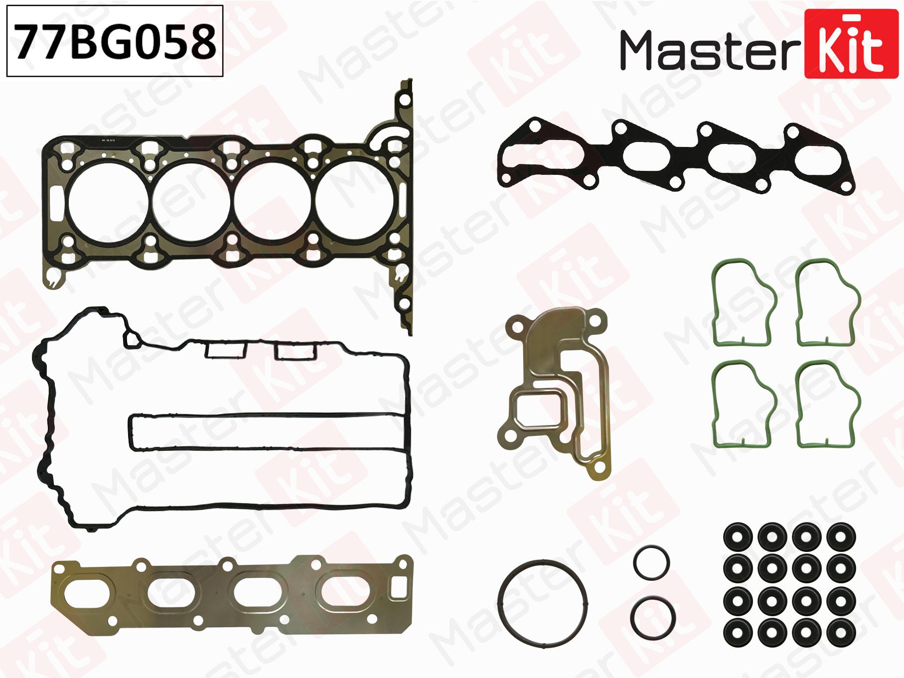 

Верхний комплект прокладок ГБЦ Opel Astra G/H, Corsa B (Z12XE) 1.4i MASTERKIT 77BG058