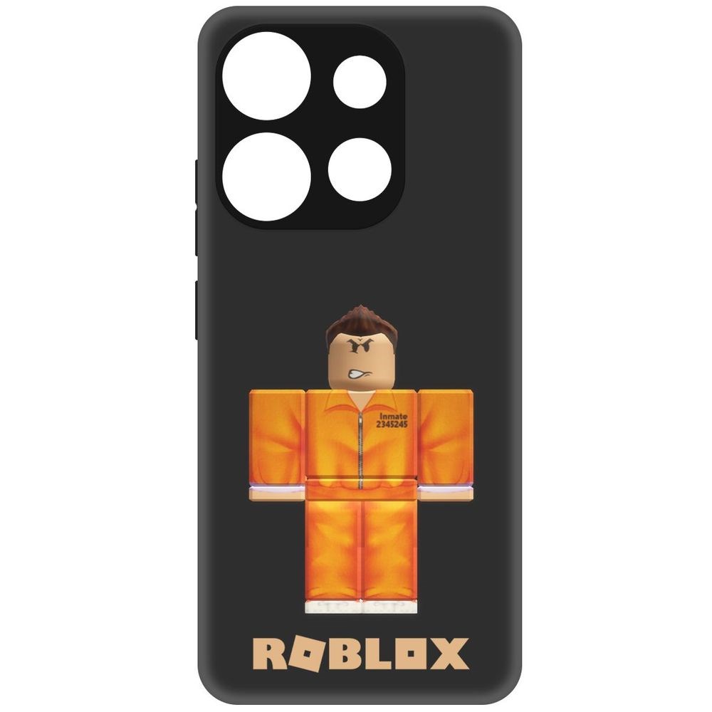 

Чехол-накладка Софт Roblox-Заключенный для Tecno pop 7 Pro, Черный