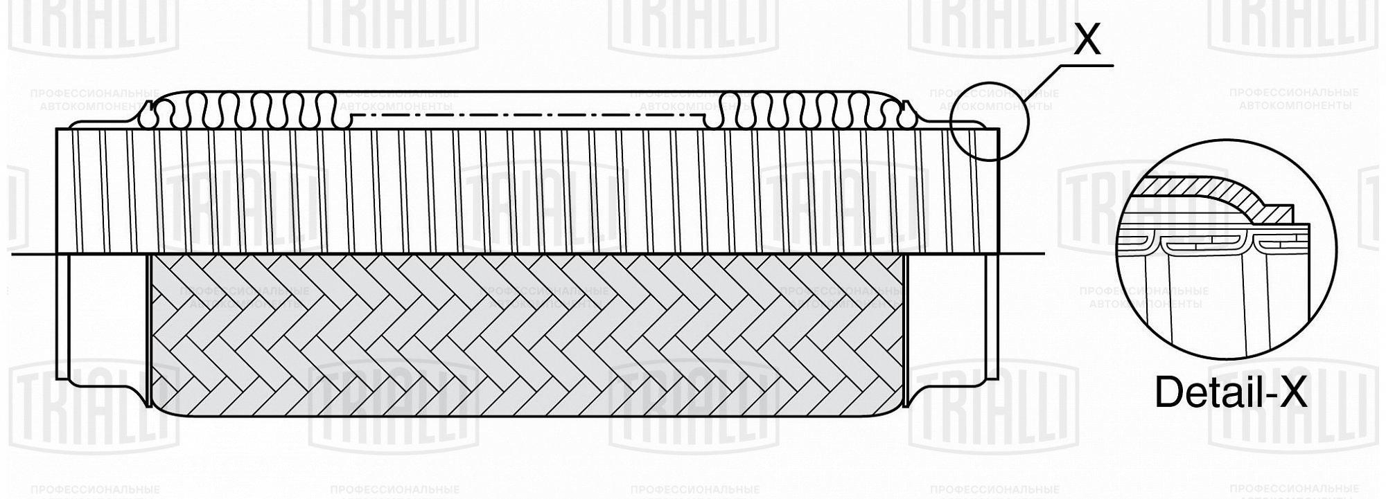 

Виброкомпенсатор вых. трубы (Гофра) 75x100 InterLock (FTi 0075)