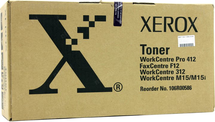 

Картридж для лазерного принтера Xerox 106R00586 (968) черный, оригинальный, 106R00586