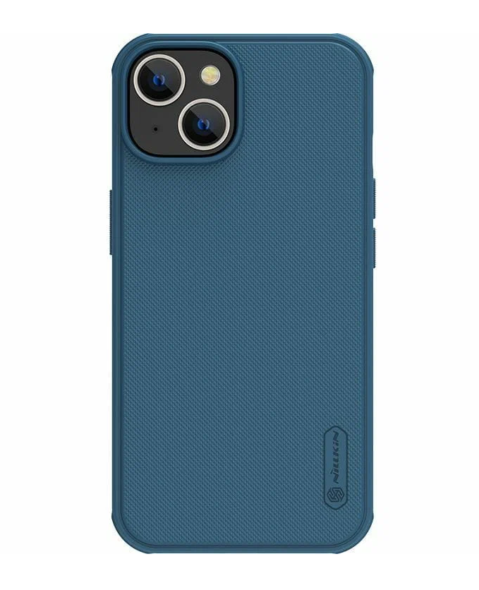 

Матовый пластиковый чехол Nillkin Super Frosted Shield для iPhone 14, Синий