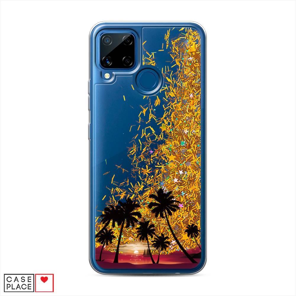 

Чехол Awog на Realme C15 "Закат и пальмы", Разноцветный, 255090-1