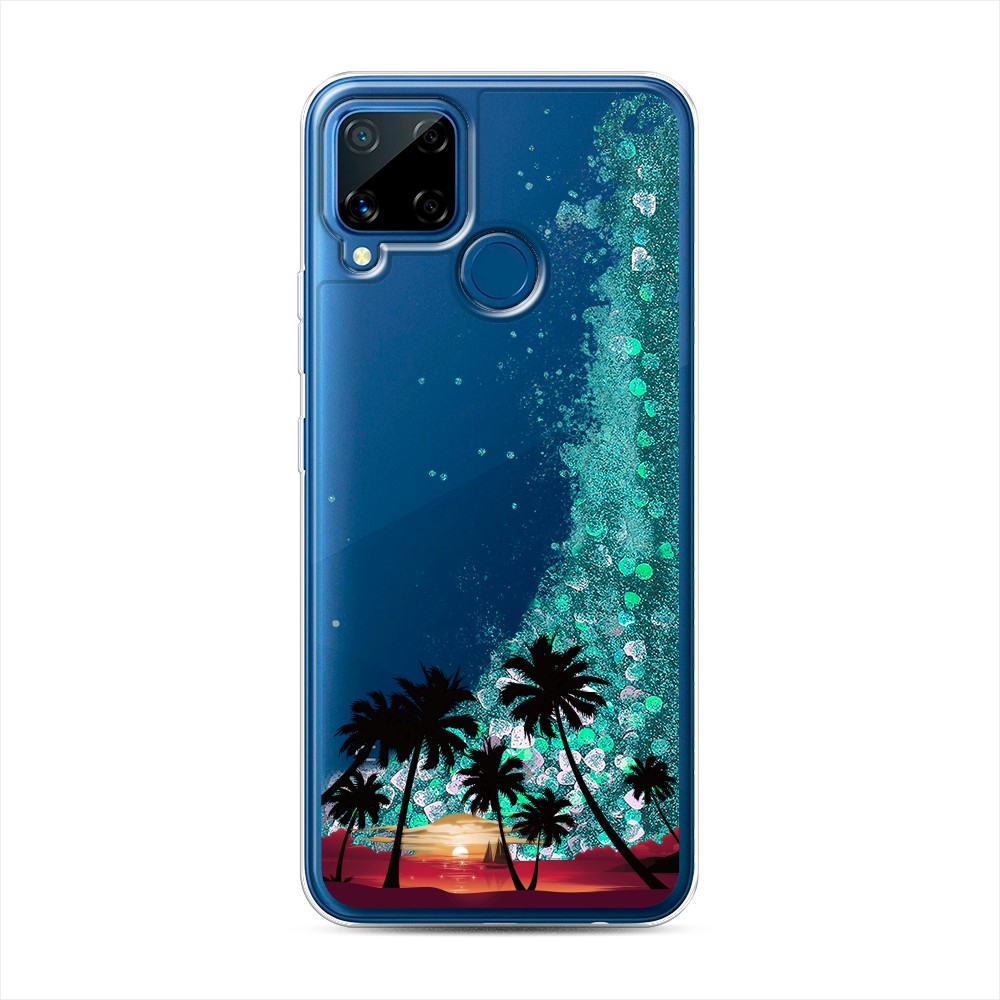 

Чехол Awog на Realme C15 "Закат и пальмы", 255095-1