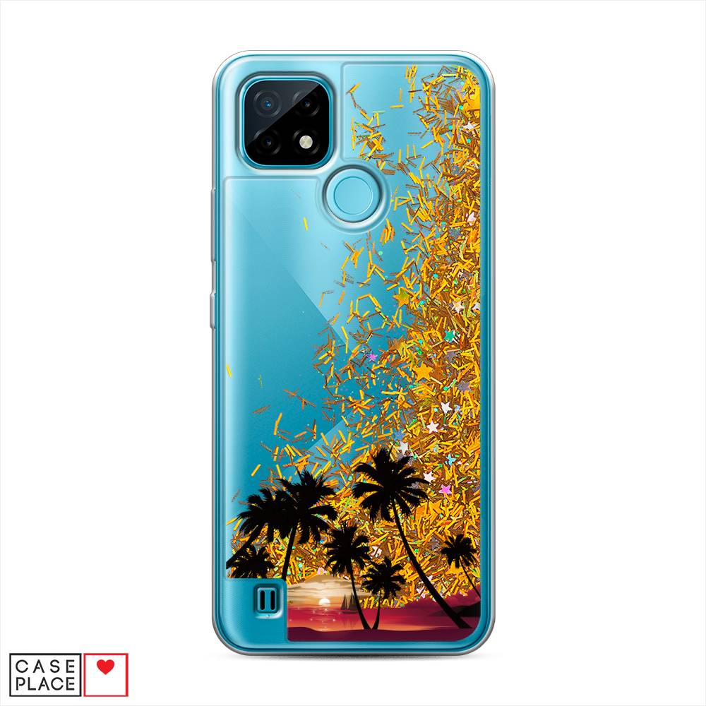 

Чехол Awog на Realme C21 "Закат и пальмы", Разноцветный, 254990-1