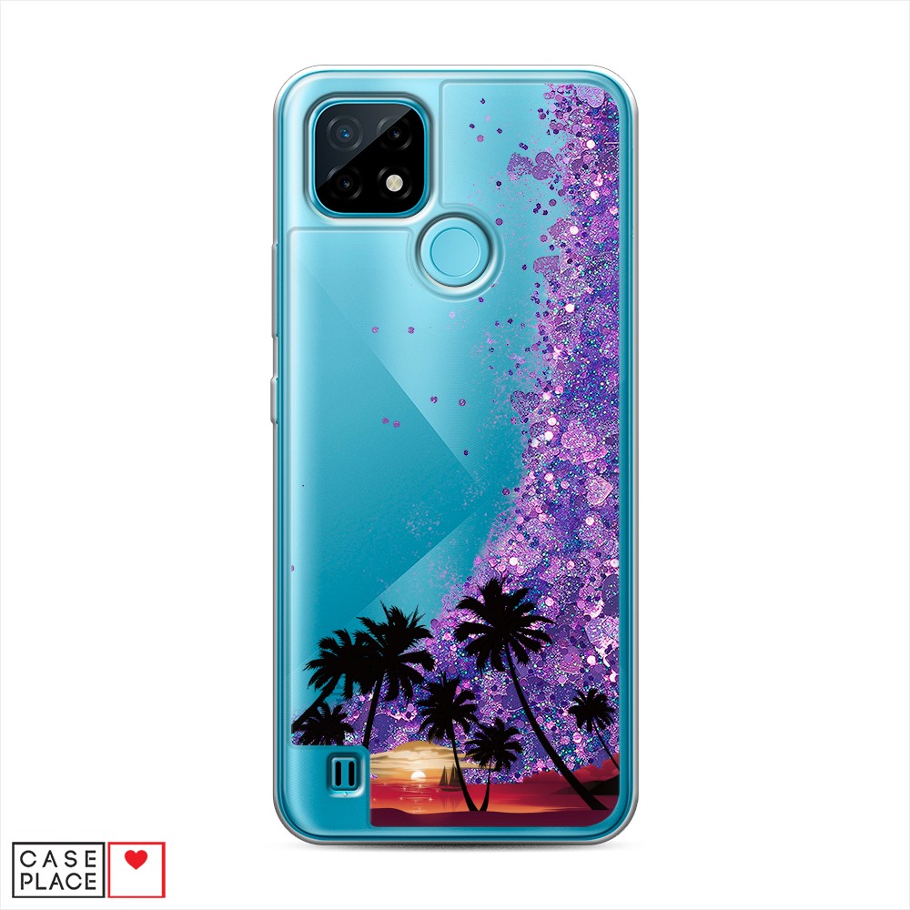 

Чехол Awog на Realme C21 "Закат и пальмы", Разноцветный, 254992-1
