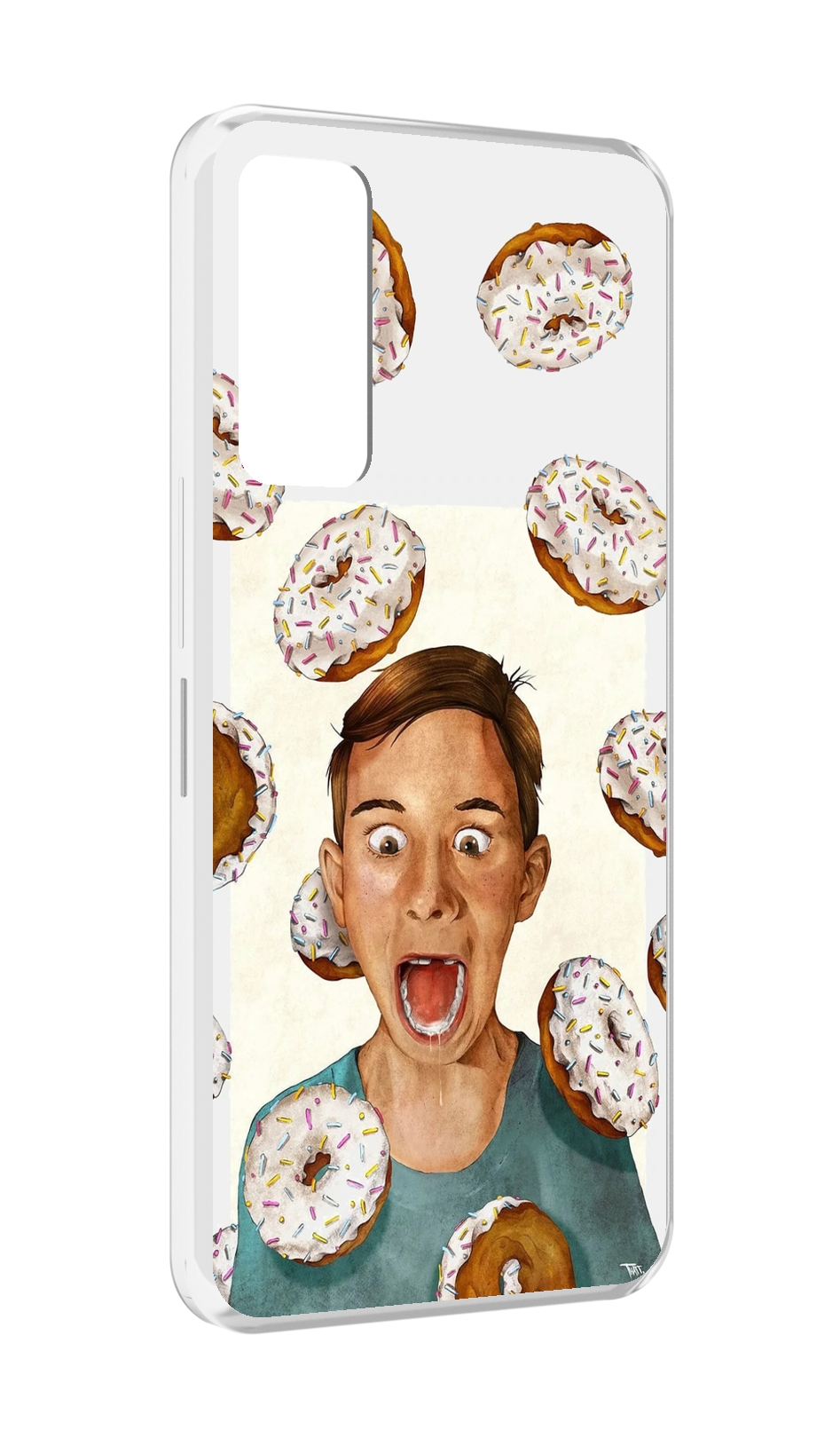 

Чехол MyPads Бешенные-пончики для TCL 30 / TCL 30 5G / TCL 30+ plus, Прозрачный, Tocco