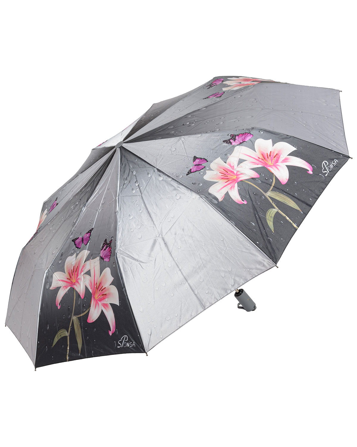 Зонт женский Sponsa 7002-SCP серый