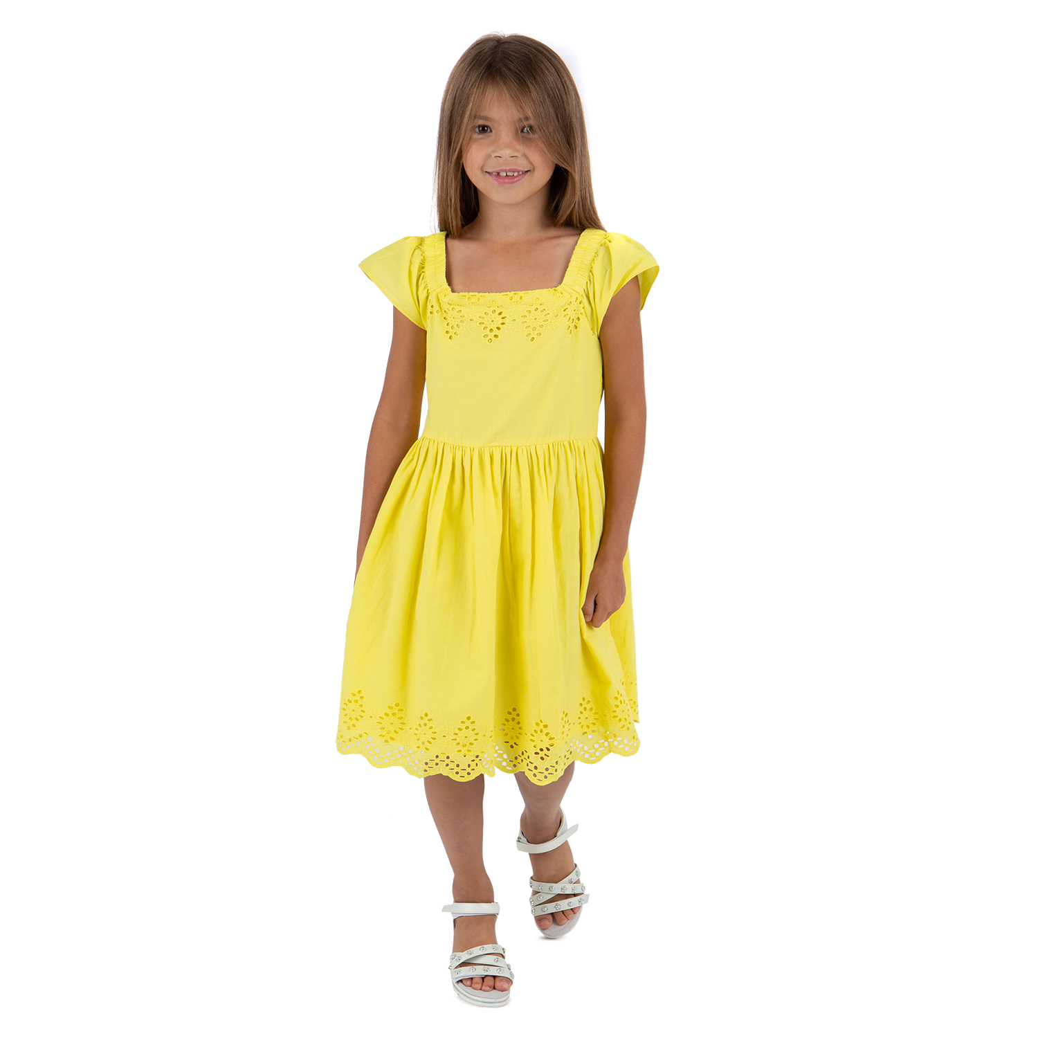 фото Платье для детей leader kids k6272/yellowm желтый 152