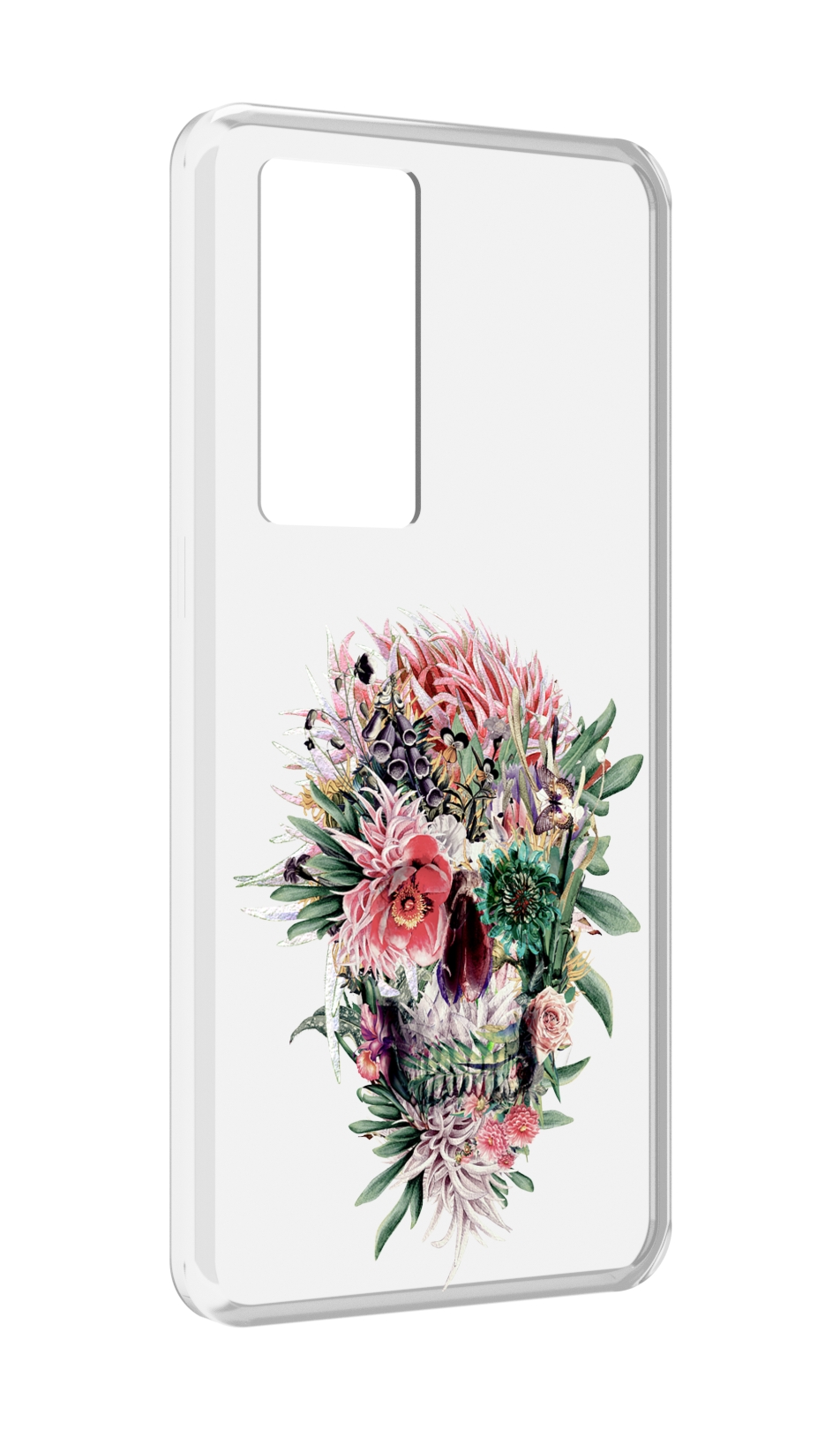 

Чехол MyPads череп из цветов для Realme GT Master Explorer Edition, Прозрачный, Tocco