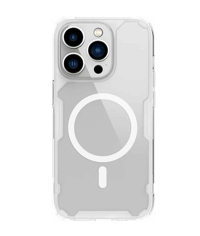 Прозрачный силиконовый чехол Nillkin Nature PRO Magnetic для магнитной зарядки для iPhon
