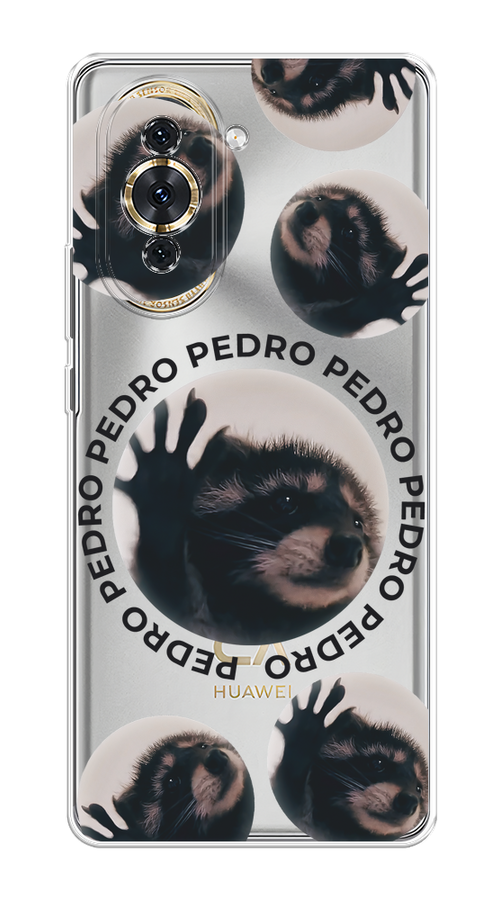

Чехол на Huawei Nova 10 "Pedro енот", Черный;бежевый;прозрачный, 6108950-1