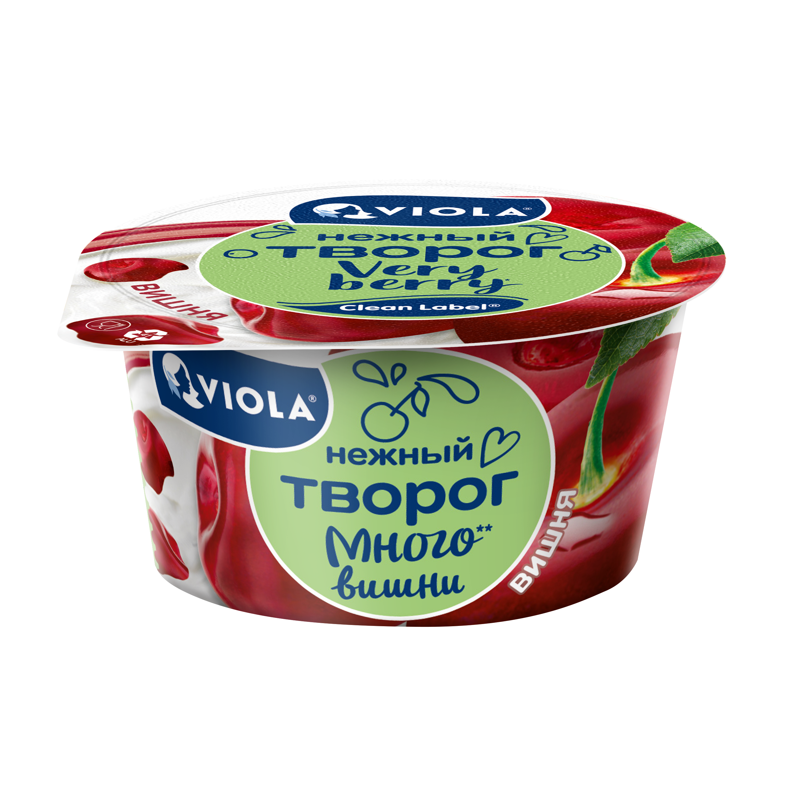 

Творог Viola Very Berry с вишней 3,5% 140 г