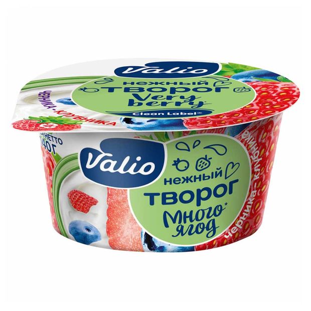 

Творог мягкий Valio Very Berry черника-клубника 3,5% 140 г