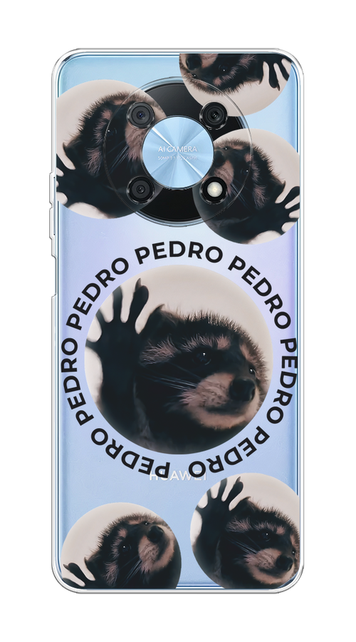 

Чехол на Huawei Nova Y90 "Pedro енот", Черный;бежевый;прозрачный, 6109350-1