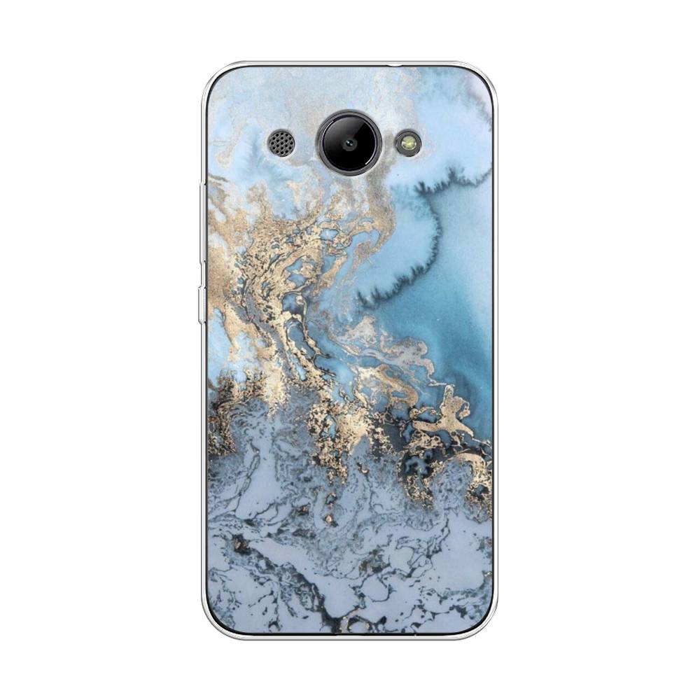 фото Чехол awog "морозная лавина синяя" для huawei y3 2017