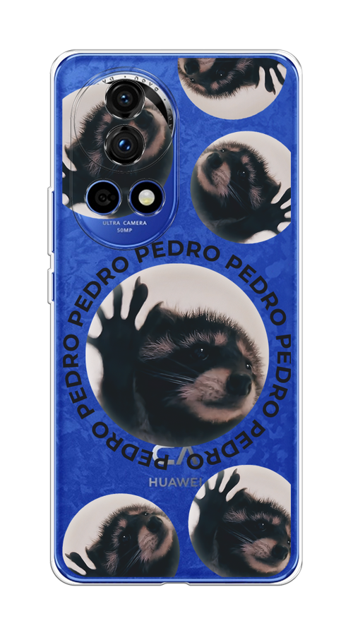 

Чехол на Huawei Nova 12 Pro "Pedro енот", Черный;бежевый;прозрачный, 6123150-1