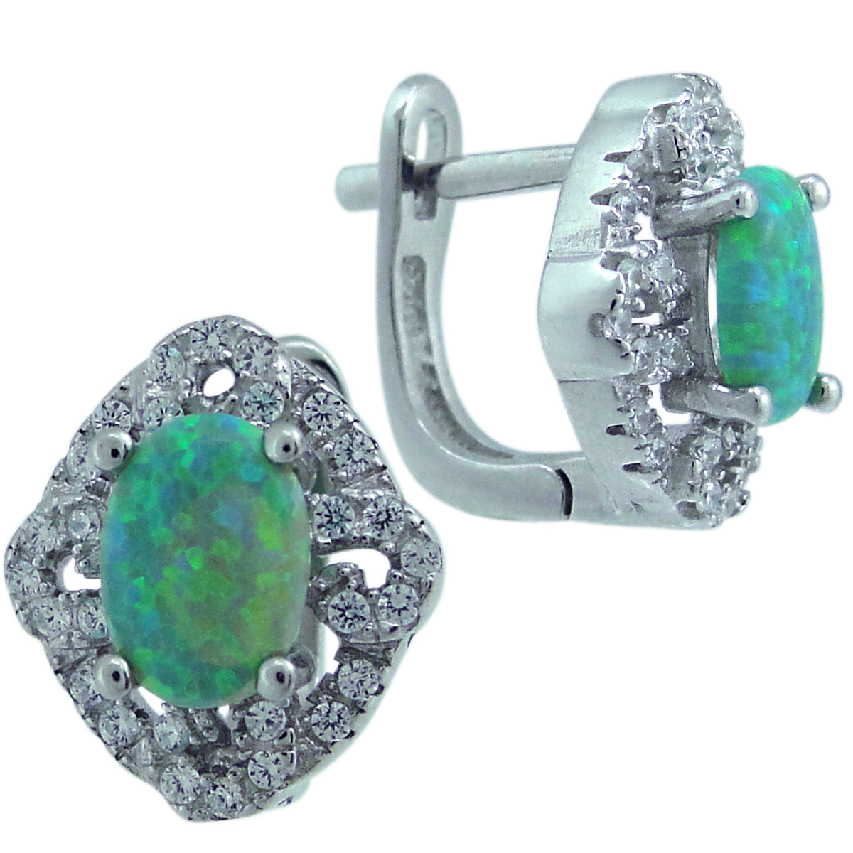

Серьги из серебра Balex Jewellery 2405937494, опал/фианит, 2405937494