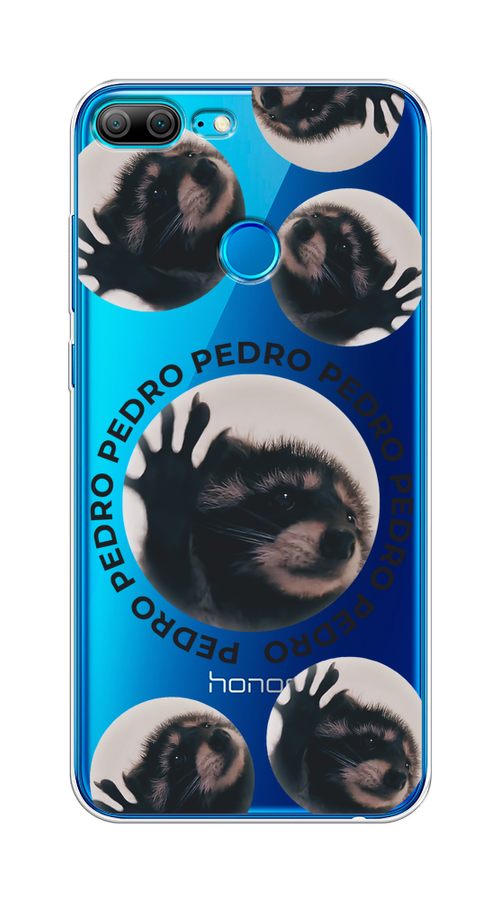 

Чехол на Honor 9 Lite "Pedro енот", Черный;бежевый;прозрачный, 64250-1