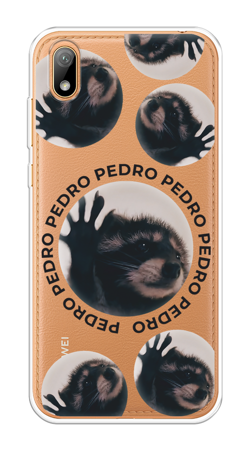 

Чехол на Huawei Y5 2019/Honor 8S/8S Prime "Pedro енот", Черный;бежевый;прозрачный, 69150-1