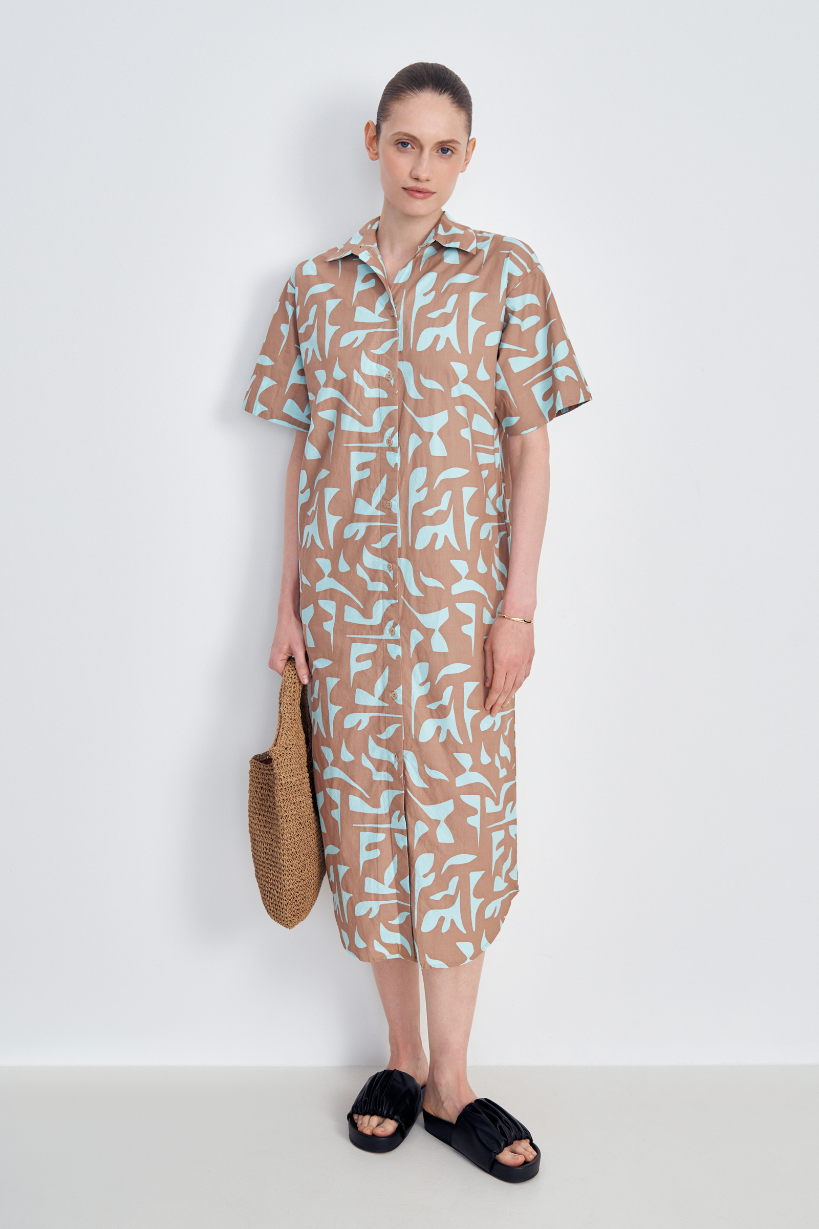 

Платье женское Finn Flare FSE11005 коричневое 2XL, Коричневый, FSE11005