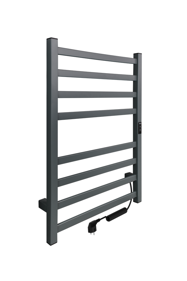 фото Полотенцесушитель электрический indigo oktava slim 3 80/50 скрытый монтаж, magnetic grey