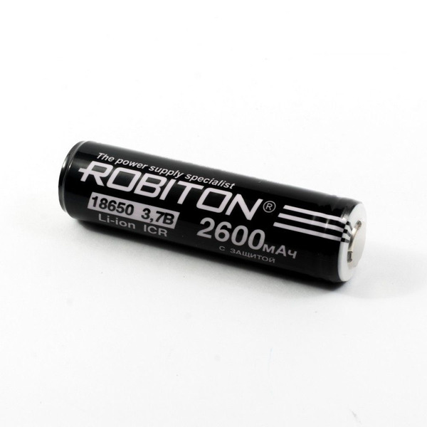 

Аккумулятор ROBITON LiHYB 18650 3.7В 2600мАч с защитой