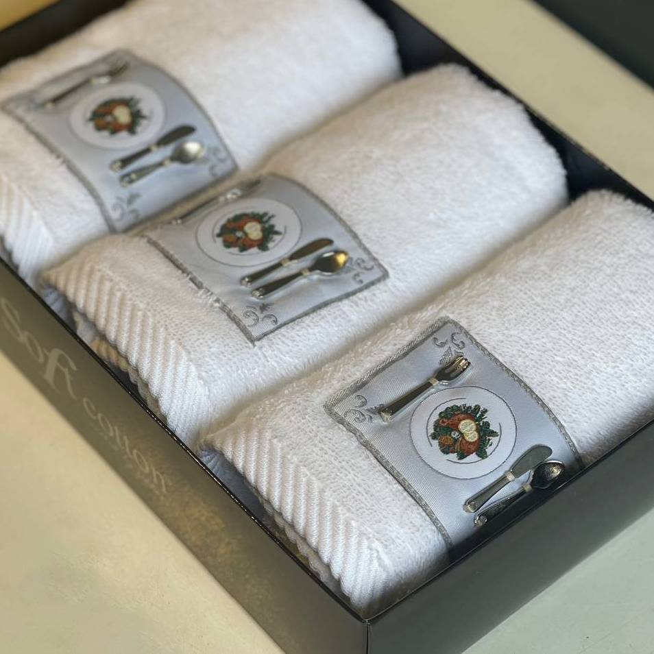 

Набор Полотенец Soft cotton 32х50 см - 3 шт белый