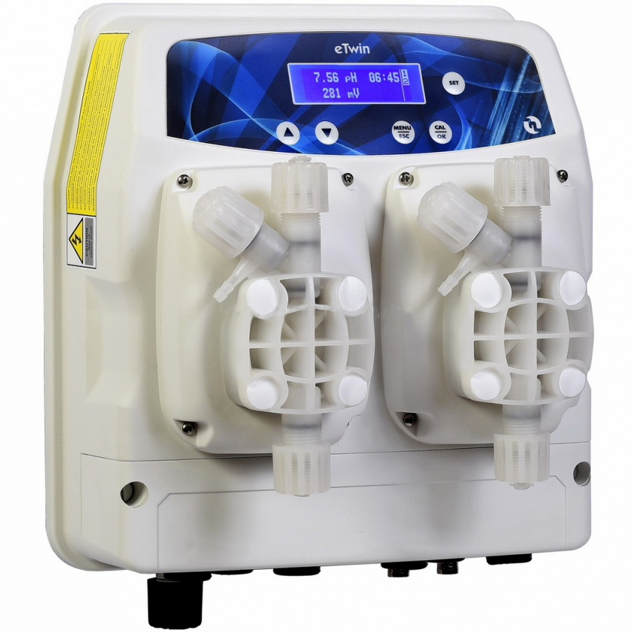 

Мини-станция дозирования и контроля Etatron eTwin pH/Rx 5 л/ч 5 бар 220В CXB8011101ER, eTwin