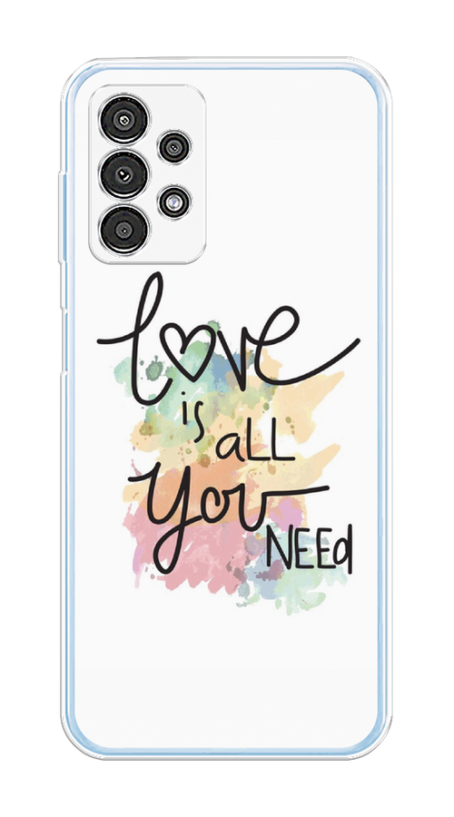 

Чехол на Samsung Galaxy A13 4G "Love is all you need", Белый;черный;зеленый, 2104850-1