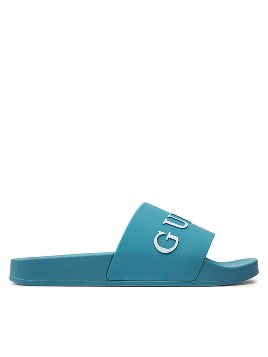 

Сланцы мужские GUESS F4GZ10 BB00F голубые 39-40 EU, Голубой, F4GZ10 BB00F