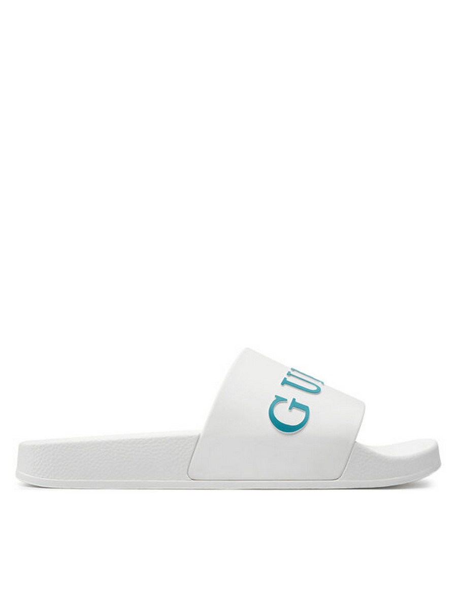 

Сланцы мужские GUESS F4GZ10 BB00F белые 43-44 EU, Белый, F4GZ10 BB00F