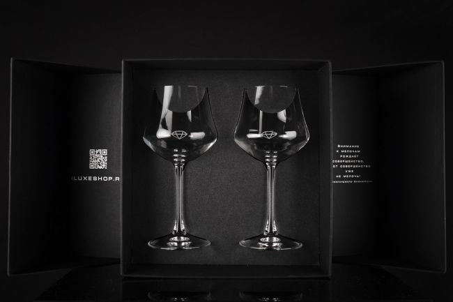 фото Подарочный набор с бокалами iluxe glasses elegant