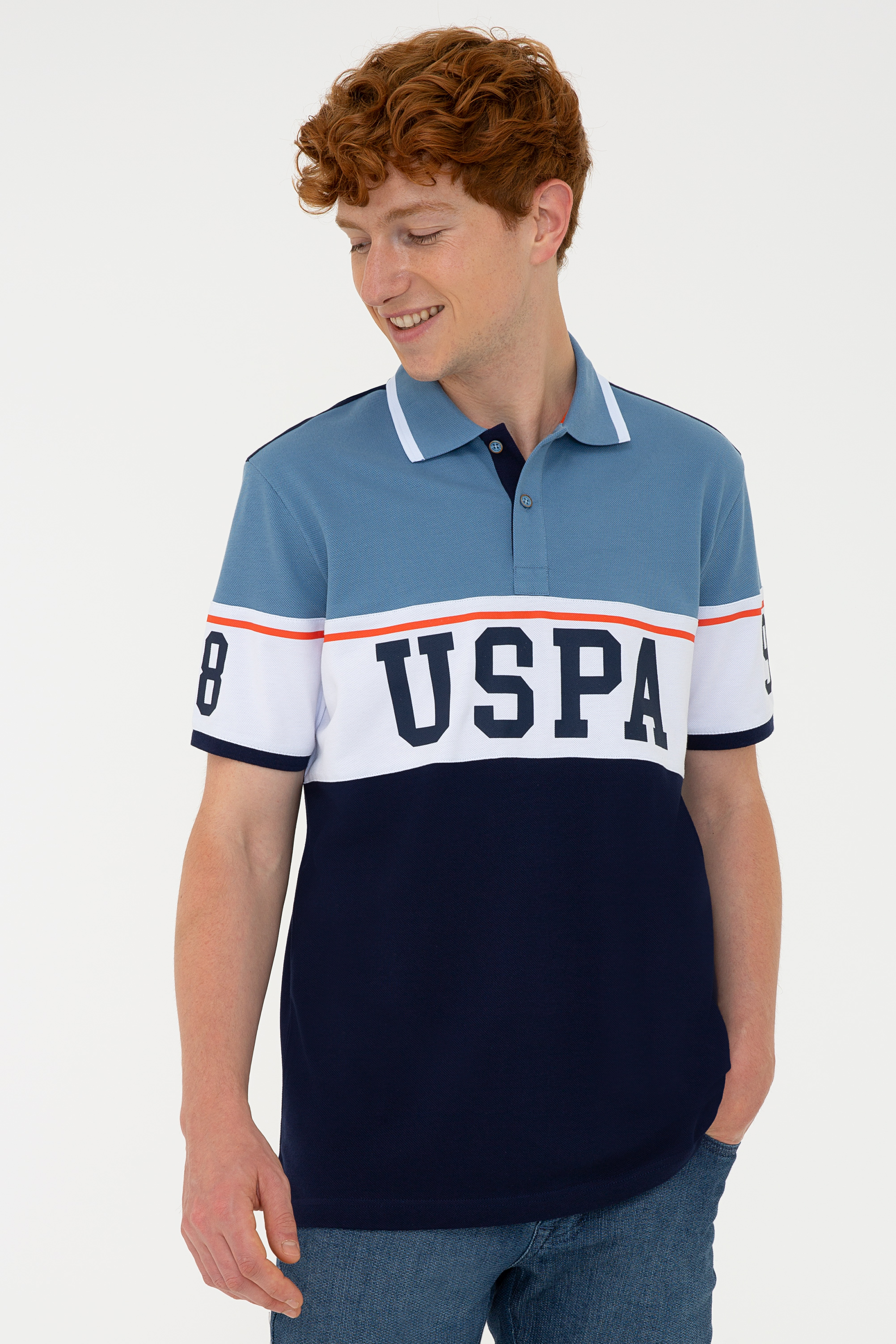 фото Футболка мужская u.s. polo assn. g081sz0110ponen синяя l