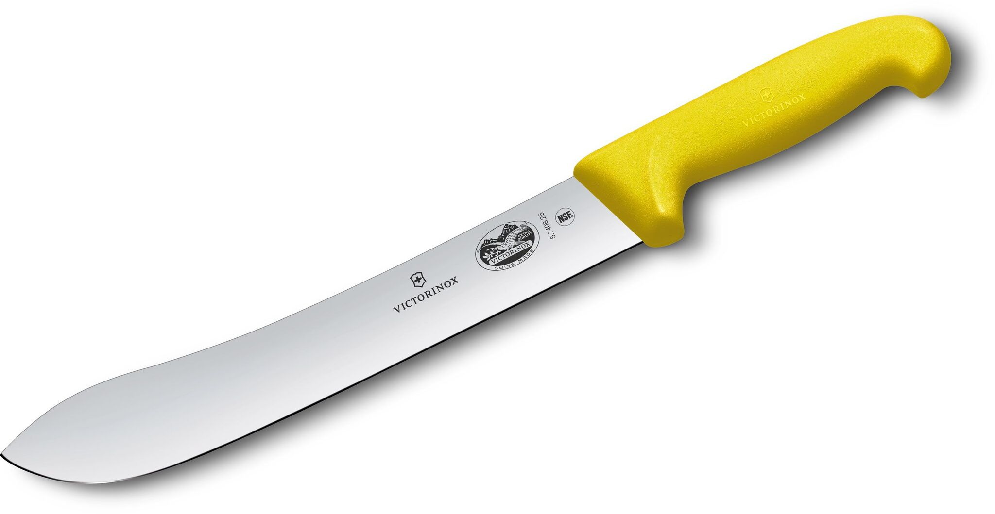

Нож Victorinox Fibrox, для забоя/разделки, 250мм, заточка прямая, стальной, желтый 5.7408., Нож Victorinox Fibrox, для забоя/разделки, 250мм, заточка прямая, стальной, желтый [5.7408.25]