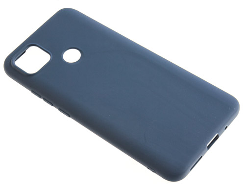 фото Силиконовый чехол tpu case матовый для xiaomi redmi 9c синий pc