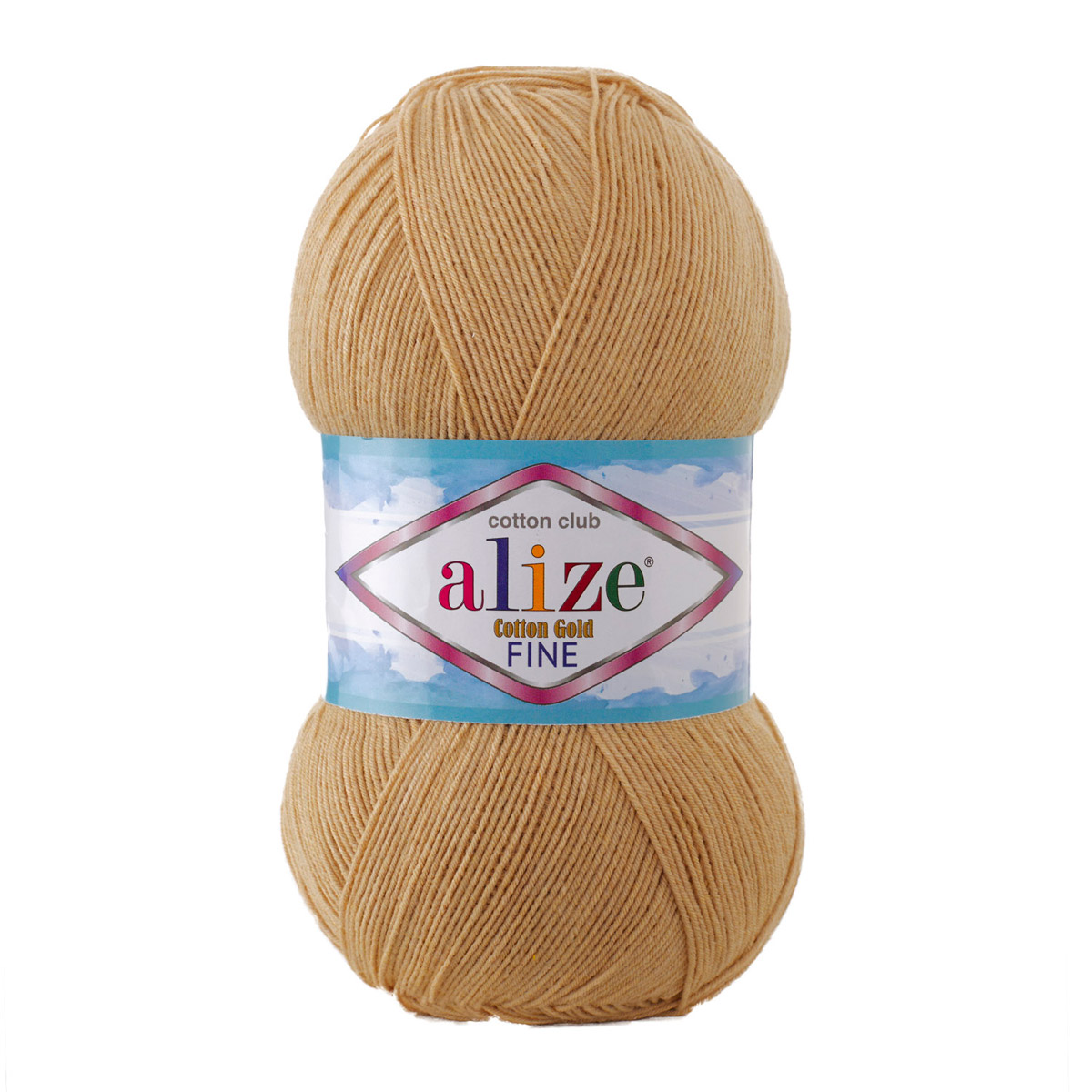 

Пряжа ALIZE COTTON GOLD FINE, 100гр, 660м (55% Xлопок - 45% Aкрил) (262 бежевый), COTTON GOLD FINE