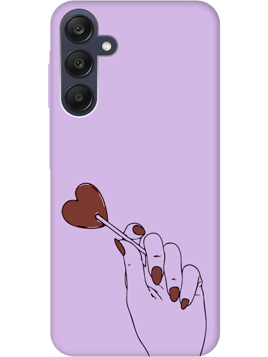 

Силиконовый чехол на Samsung Galaxy A25 с рисунком "Heartbreaker" Soft Touch сиреневый, Фиолетовый;красный;черный, 20012137