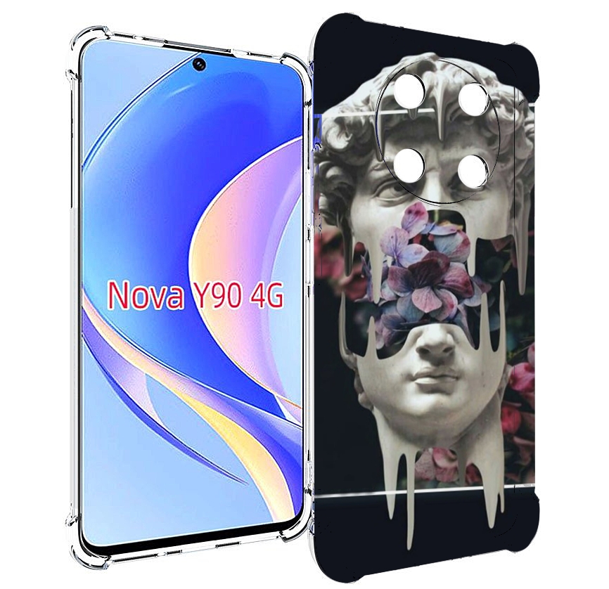 

Чехол MyPads статуя-с-цветами-внутри для Huawei Nova Y90 (CTR-LX1) / Enjoy 50 Pro, Tocco