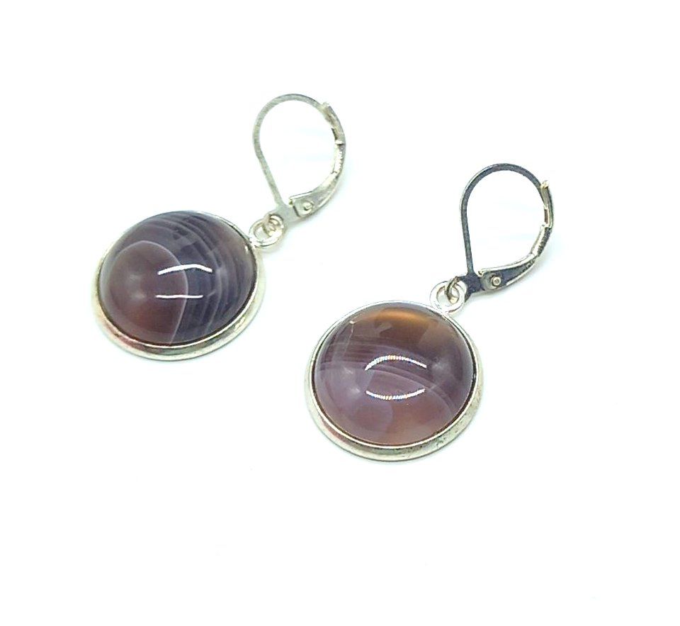 

Серьги из бижутерного сплава art-jewellery АВТОРСКИЕ УКРАШЕНИЯ 1-000-196, агат, 1-000-196