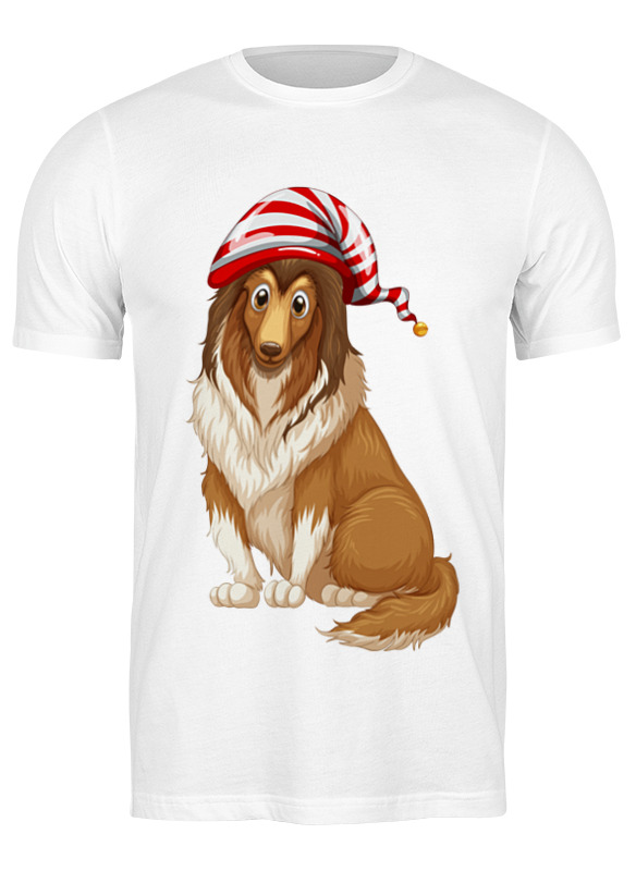 

Футболка мужская Printio Колли белая 2XL, Белый, Колли