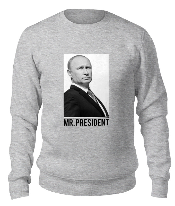 

Свитшот Printio Путин серый 2XL, Путин