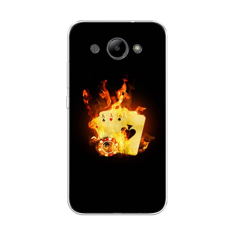 

Чехол Awog "Горящие карты" для Huawei Y3 2017, 62650-9