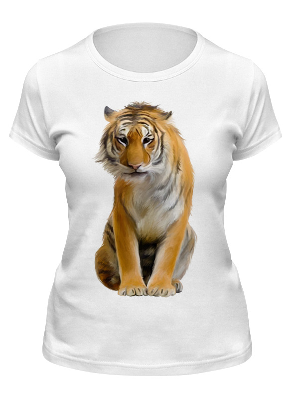 

Футболка женская Printio Тигрица белая 2XL, Белый, Тигрица