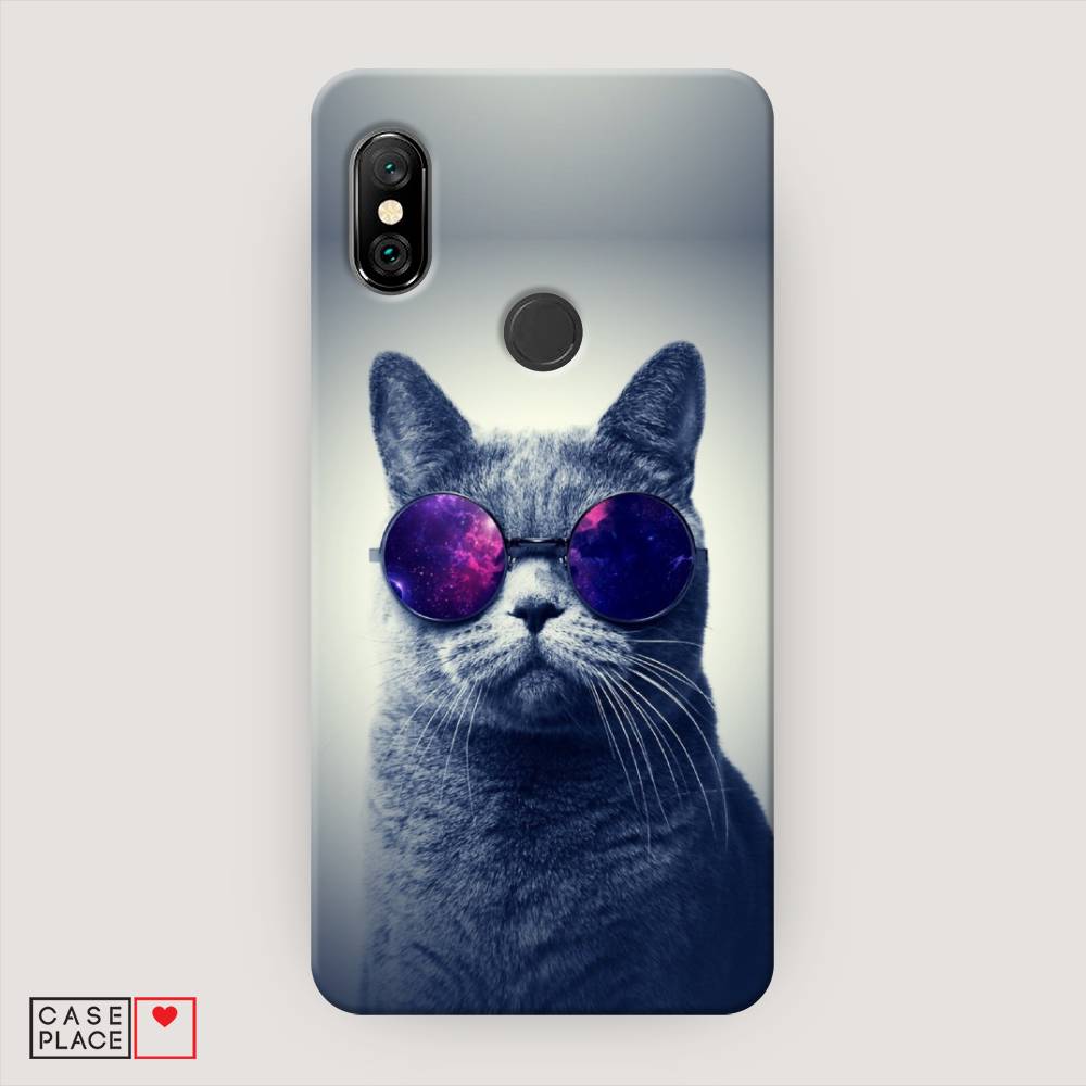 

Пластиковый чехол "Космический кот" на Xiaomi Redmi Note 6 Pro, 34620-1