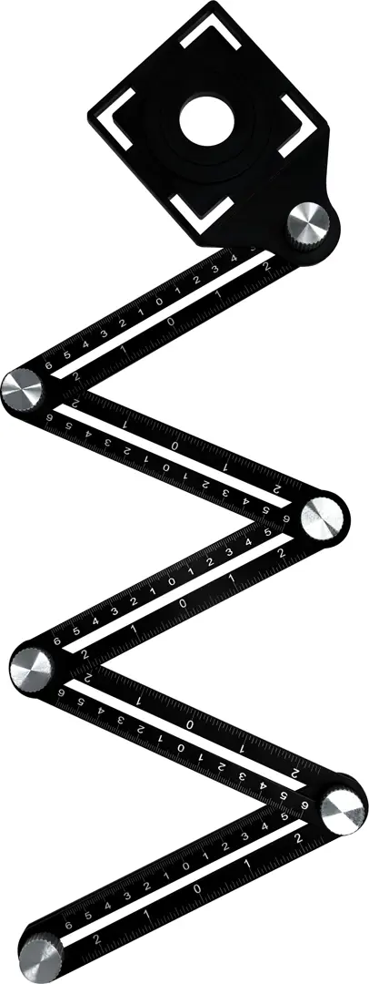 Линейка-шаблон для переноса отверстий Vertextools 180 мм шаблон для переноса очертаний dexter 200 мм
