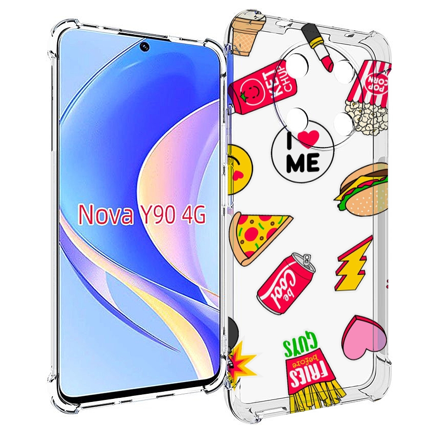 

Чехол MyPads фаст-фуд для Huawei Nova Y90 (CTR-LX1) / Enjoy 50 Pro, Tocco