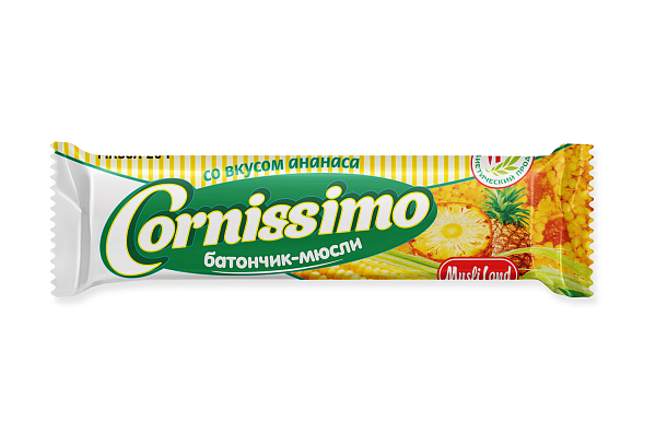 

Батончик Cornissimo мультизлаковый с ананасом готовый к употреблению 25 г