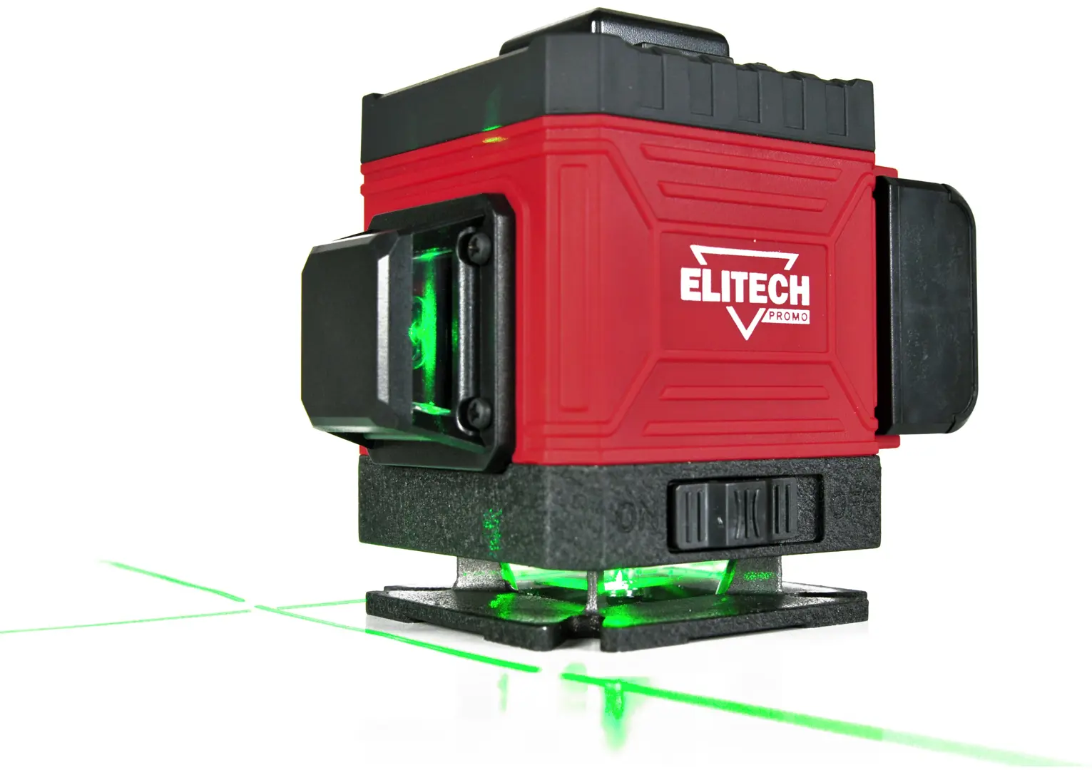 фото Уровень лазерный elitech лн 3/360-зел зеленый луч, 25 м