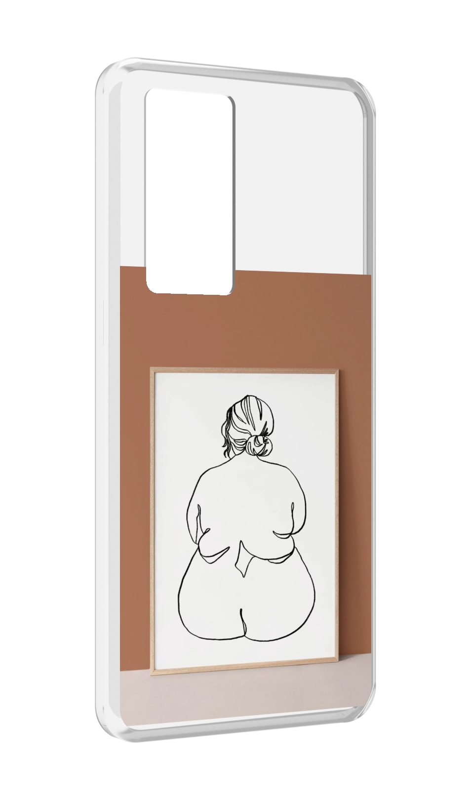 

Чехол MyPads Body Positive Female Figure Line Art женский для Realme GT Master Explorer, Прозрачный, Tocco